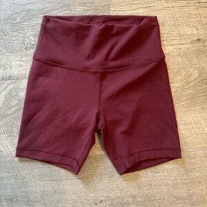 Lululemon Athletica maroon align shorts size 6